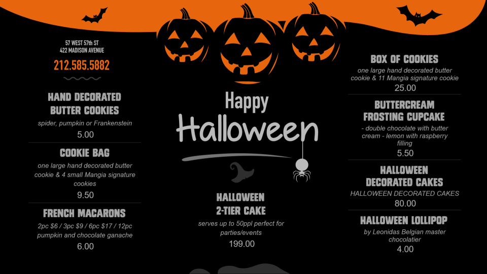 Halloween Menu Template Halloween Menu Template
