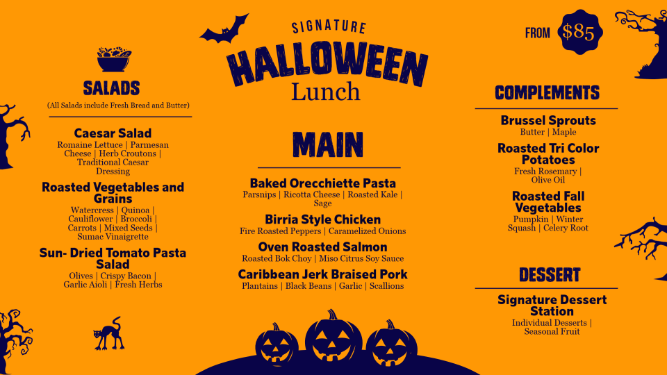 Customizable Halloween menu templates Customizable Halloween menu templates