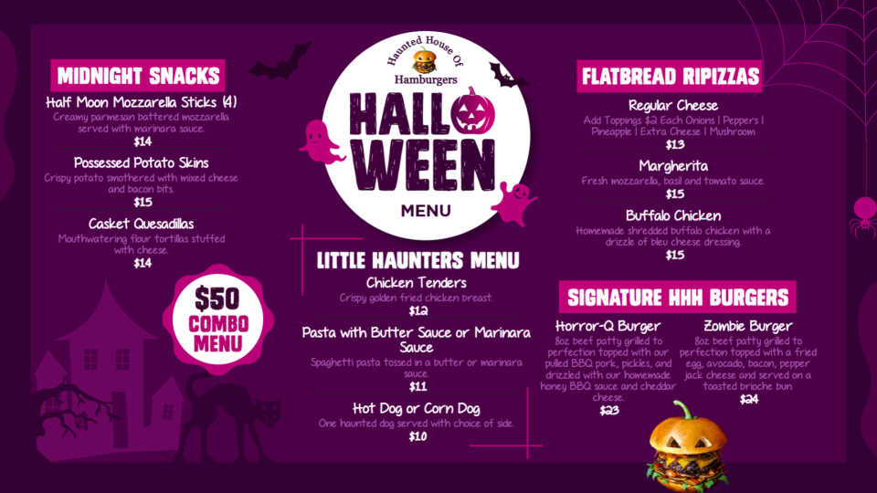 Halloween Menu Board Idea Halloween Menu Board Idea