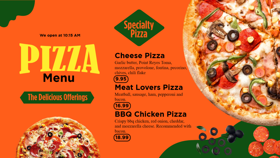 Pizza Menu Wall1 Pizza Menu Wall1