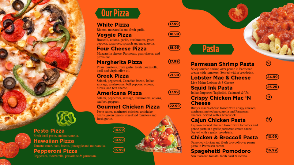 Pizza Menu Wall2 Pizza Menu Wall2