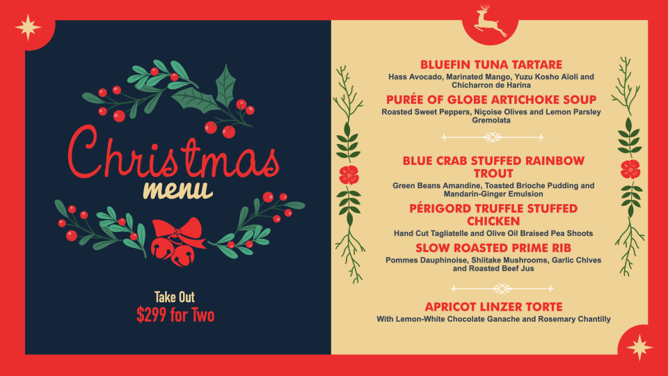 Christmas Restaurant Menu Template 