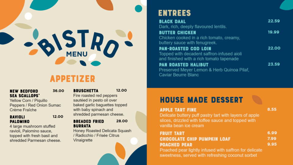 Simple Bistro Menu Template