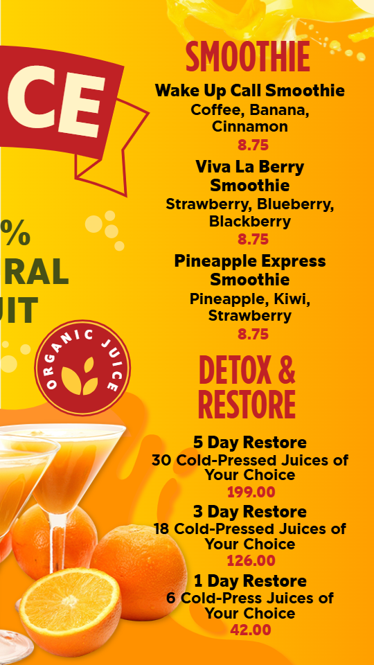 Juice Menu Wall-02 Juice Menu Wall-02