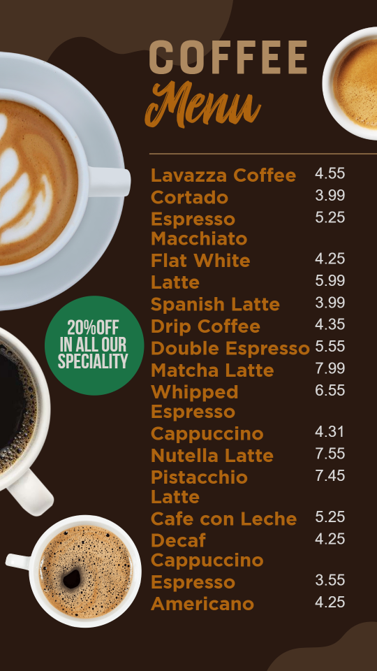  Coffee Menu Wall2