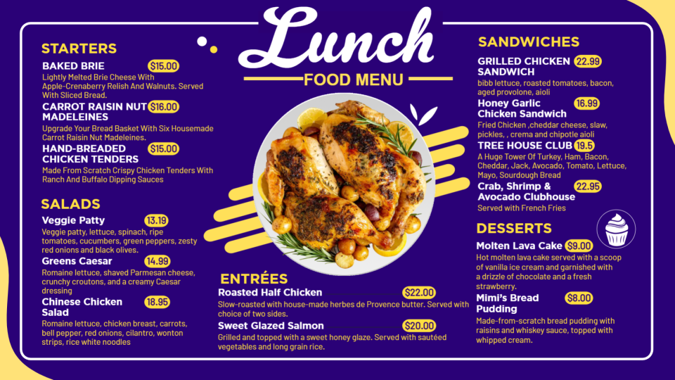 Lunch Menu Image