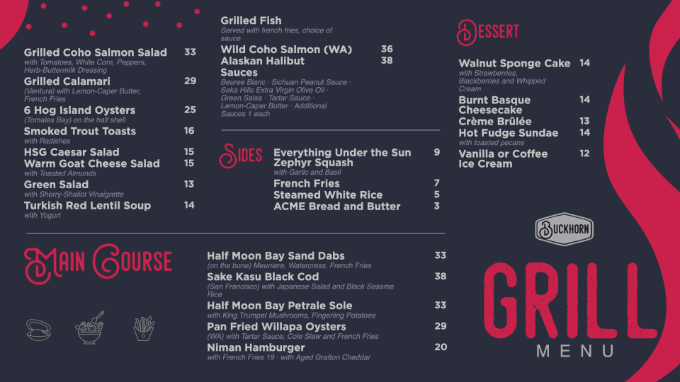 Custom Grill Menu Template