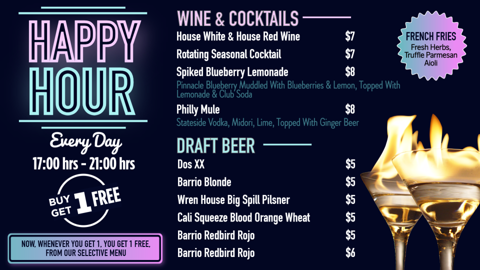 Happy Hour Menu Idea Happy Hour Menu Idea