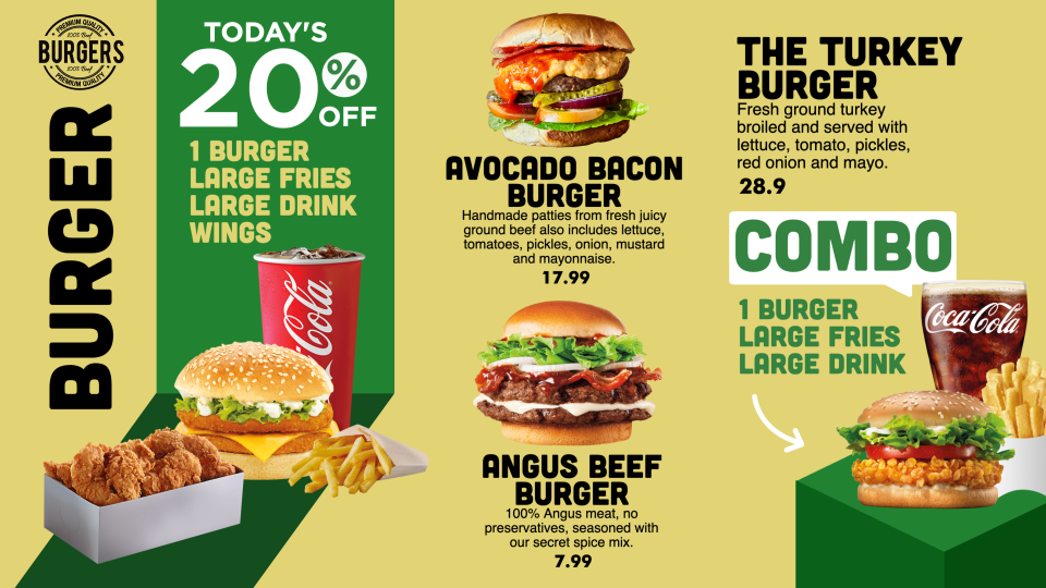 Burger Creative Menu Burger Creative Menu
