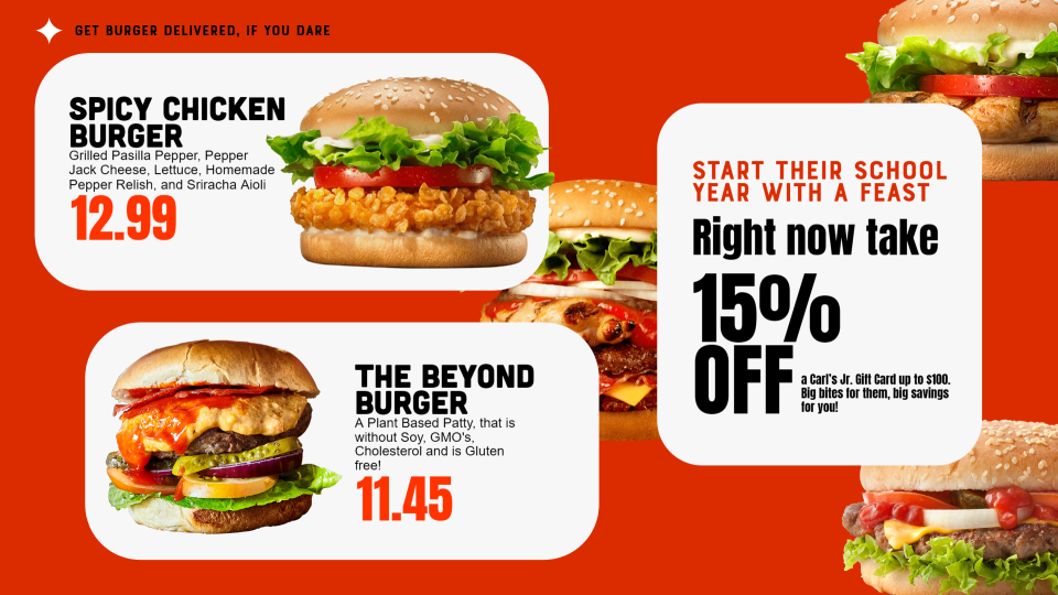 Burger Menu Board Design Templates