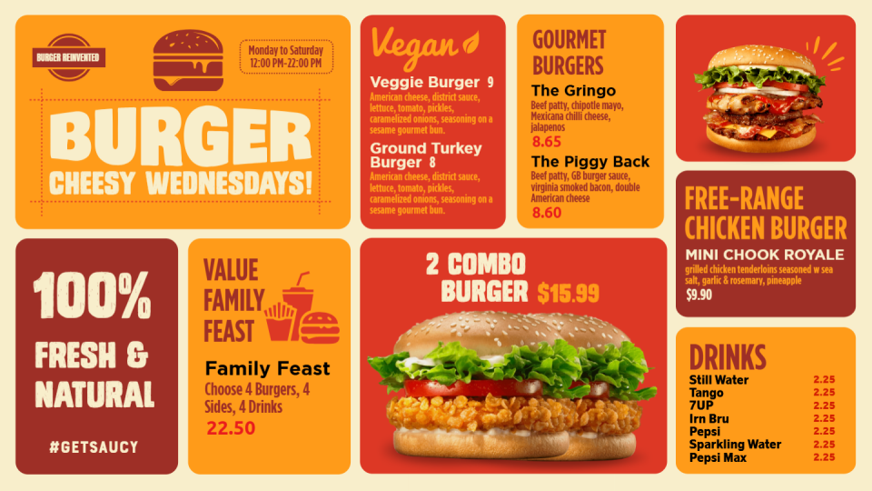 Burger Menu Design Idea Burger Menu Design Idea