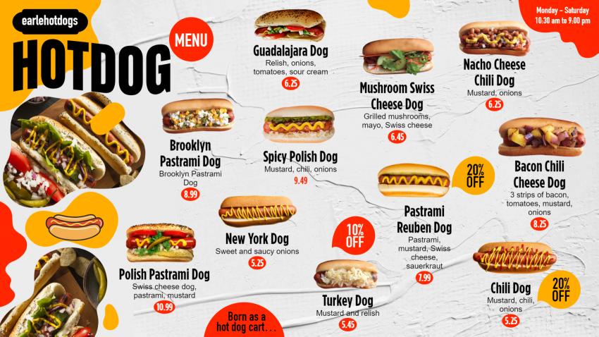 Elevate Your Hot Dog Experience: Discover the Best Hot Dog Menu Design