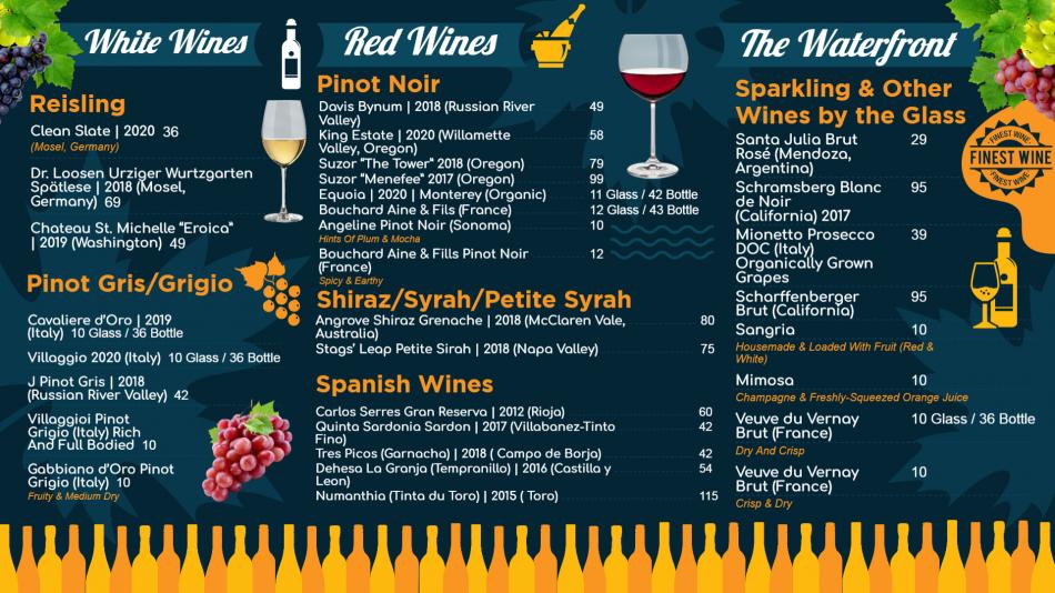 Free Wine Menuboard Design