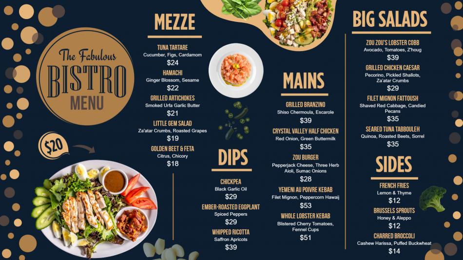 Mordern Bistro Menu Template