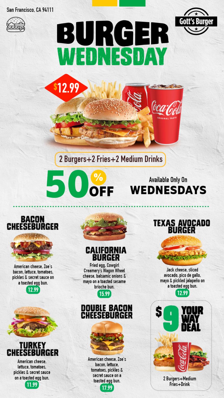 Burger Menu Vertical Template